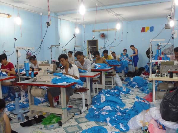 Xưởng may áo phông Minh Quang
